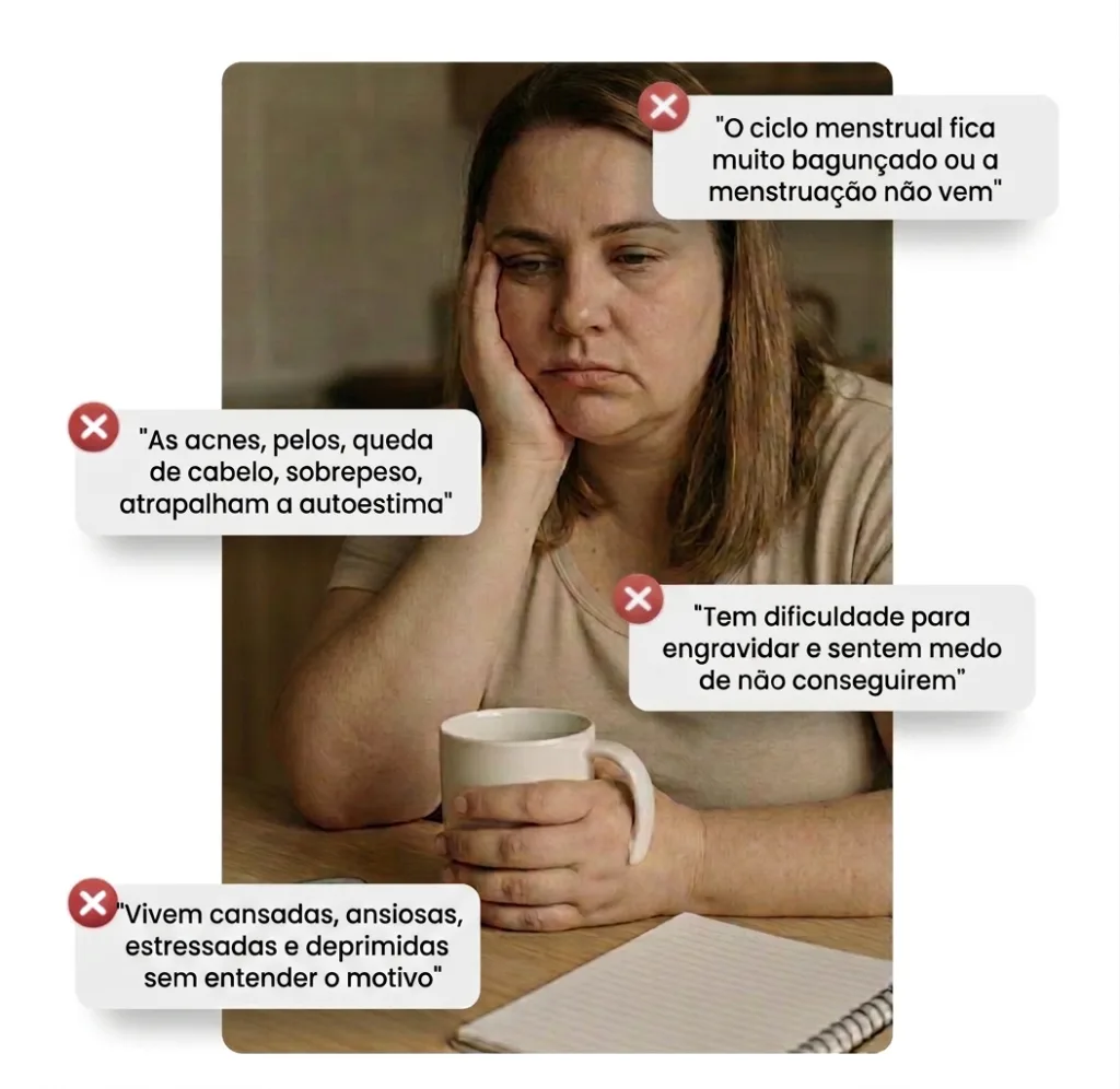 Pensamentos comuns de quem tem Síndrome dos Ovários Policísticos